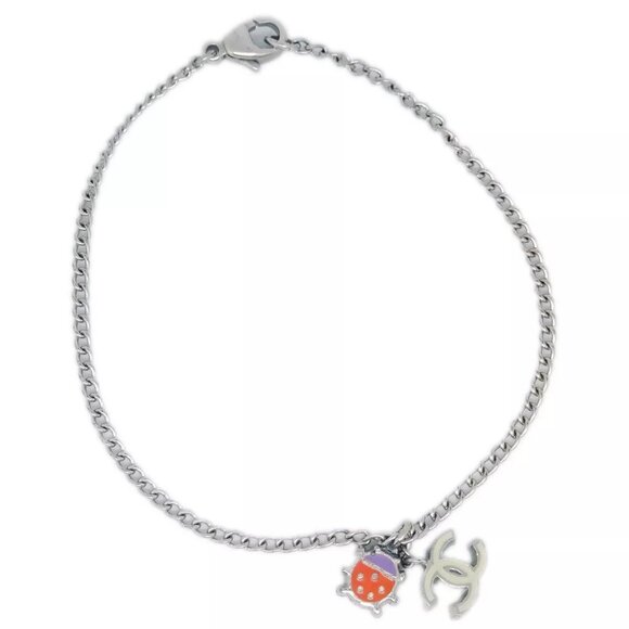 Chanel Silver Chain Ladybug Bracelet - Picture 1 of 5
